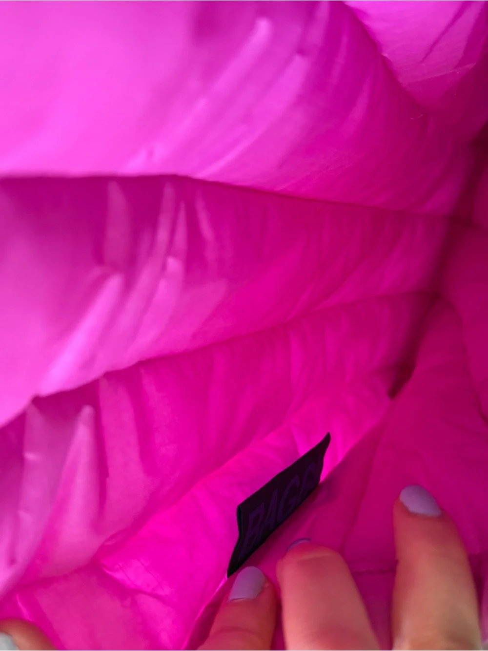 BAGGU 13/14 Extra Pink Puffy Laptop Sleeve